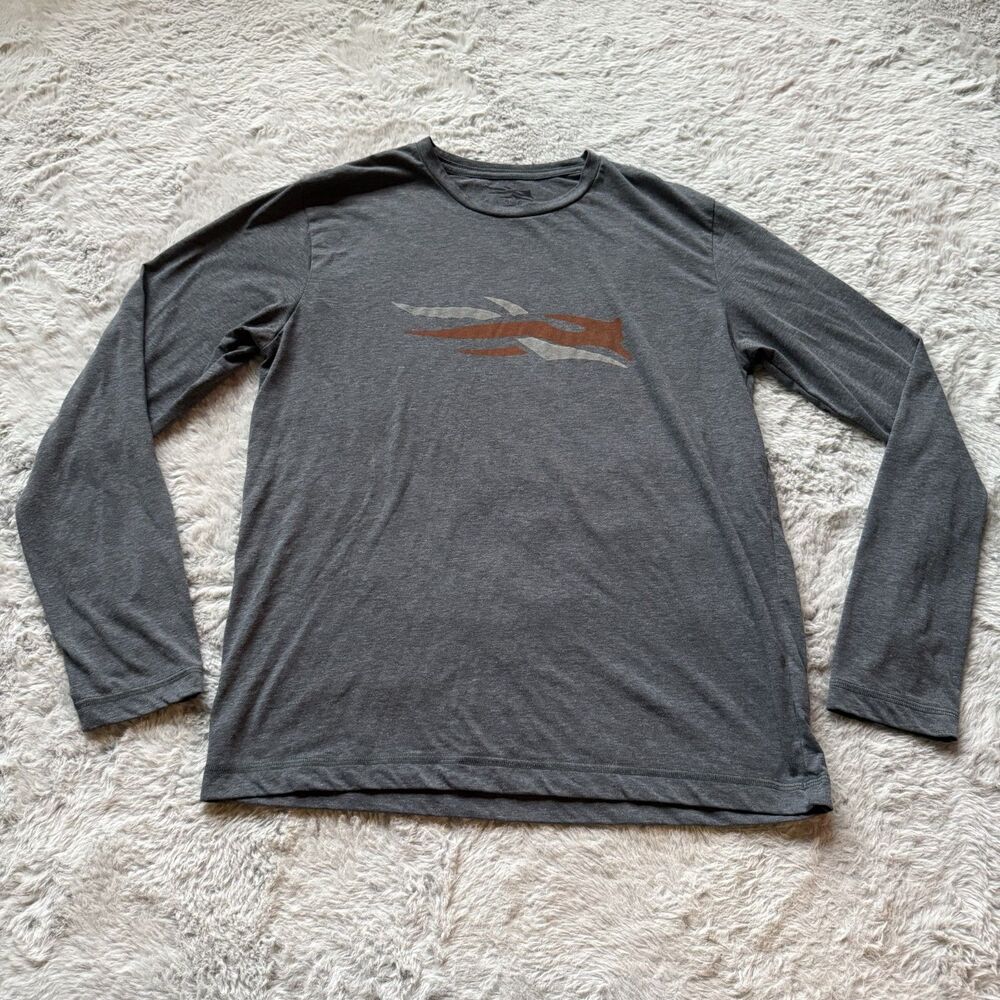 Sitka gear mens sitka logo hunting long sleeve shirt sz large